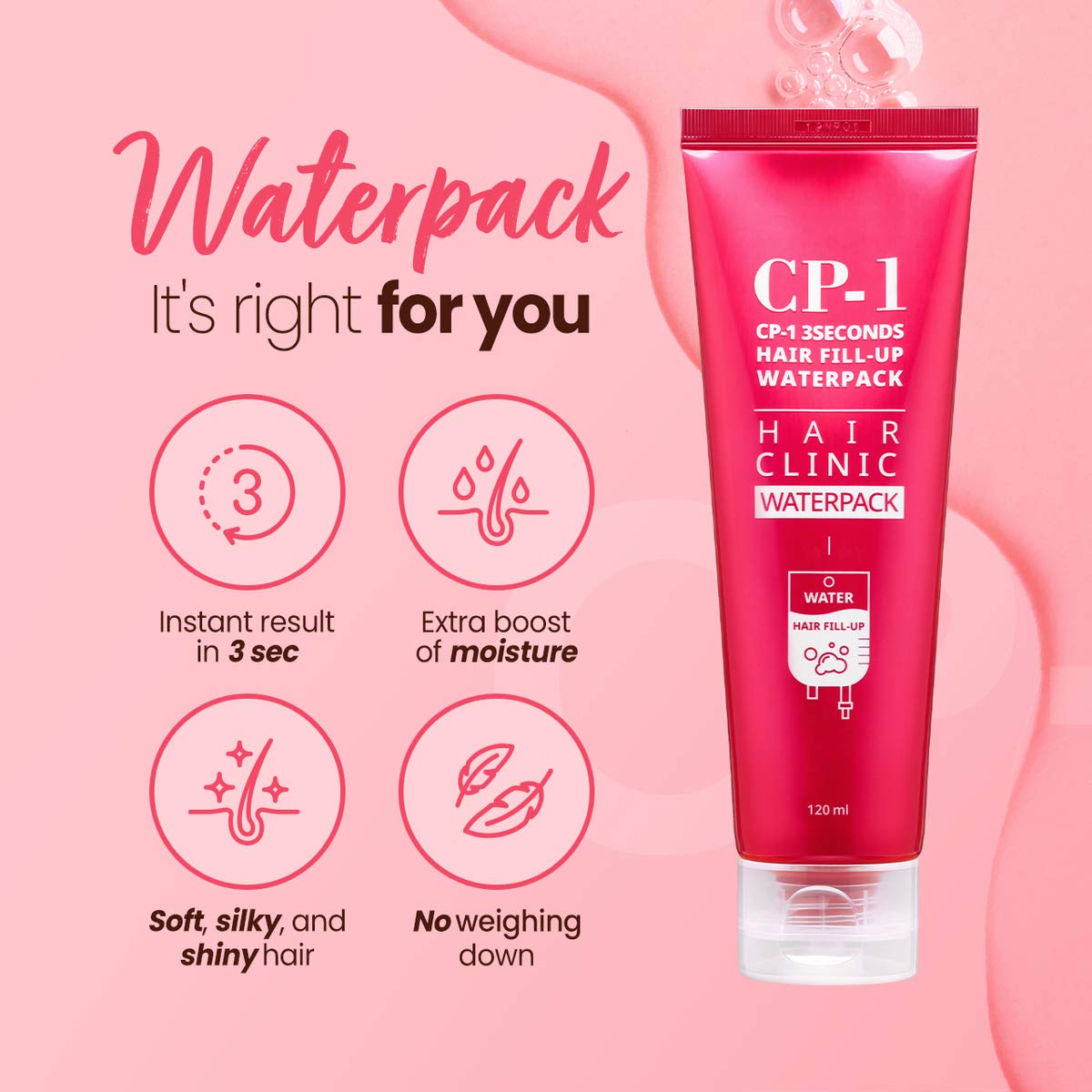 CP-1 3SECONDS HAIR FILL-UP WATERPACK 120ML