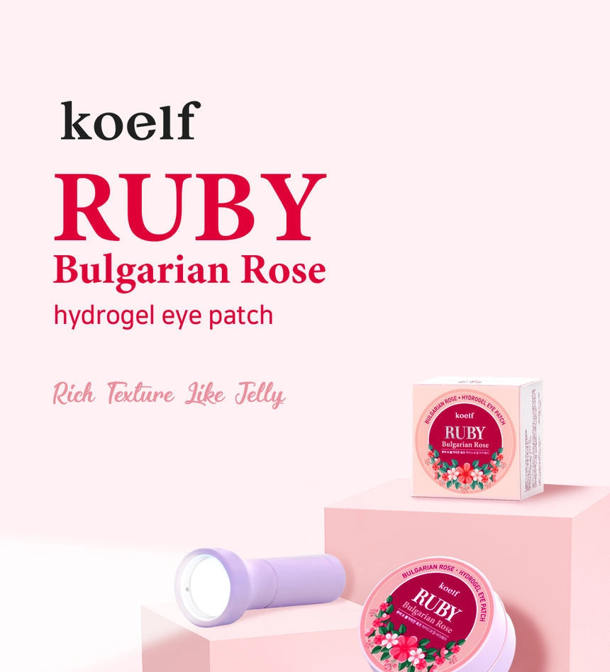 PETITFEE - Koelf Ruby & Bulgarian Rose Eye Patch 60pcs