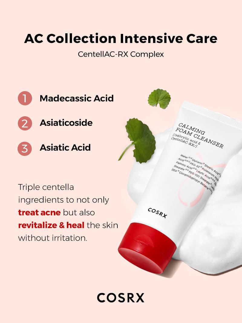 COSRX AC COLLECTION CALMING FOAM CLEANSER (Travel Size 50ML)