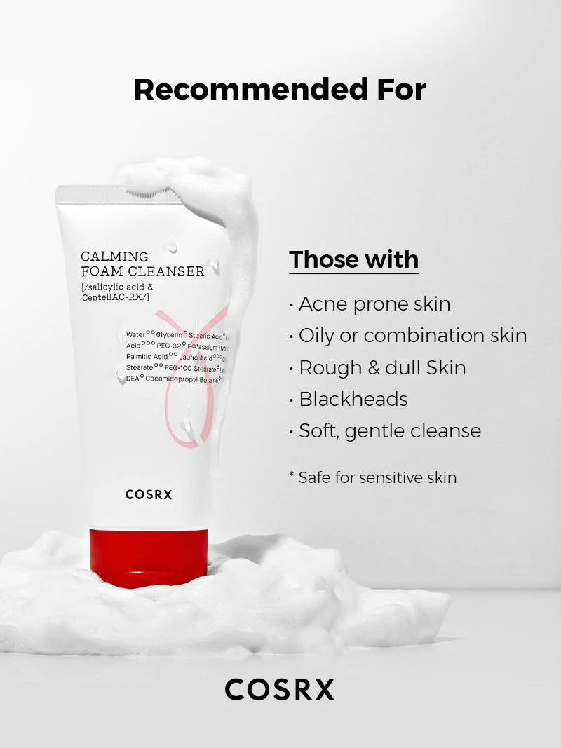 COSRX AC COLLECTION CALMING FOAM CLEANSER (Travel Size 50ML)