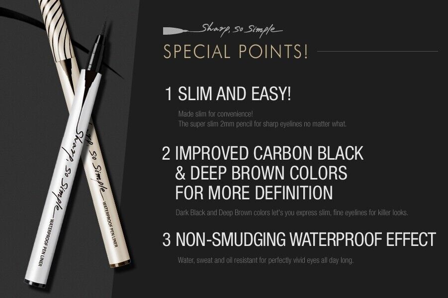 CLIO Sharp So Simple Waterproof Liquid Liner ( 2 Colors )